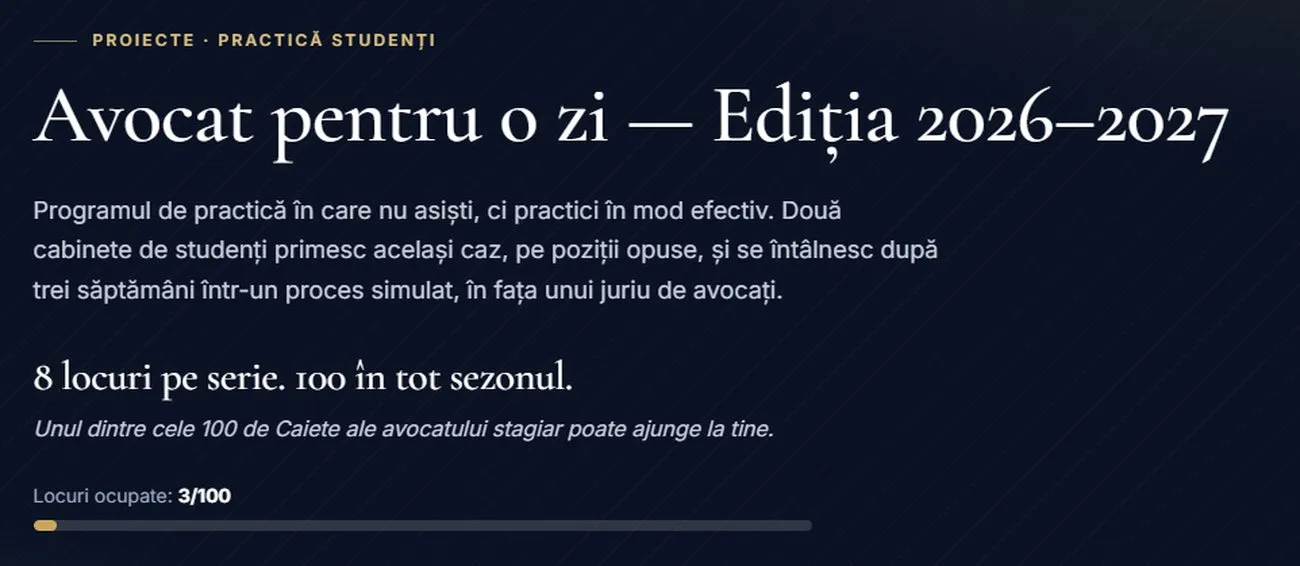 Cum te pregătești pentru selecția la un program de practică juridică