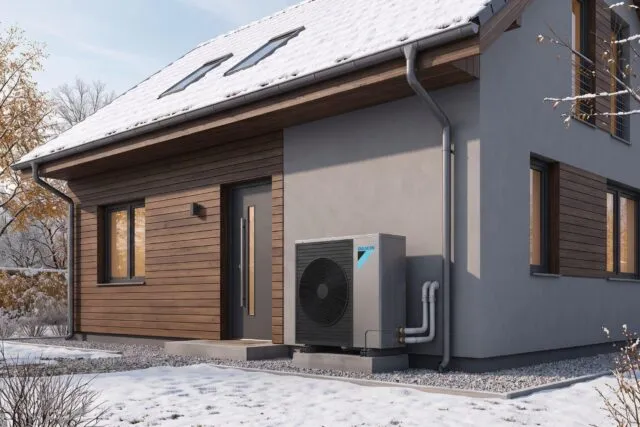 După prima iarnă, consumul unei pompe de căldură Daikin în casa locuită permanent